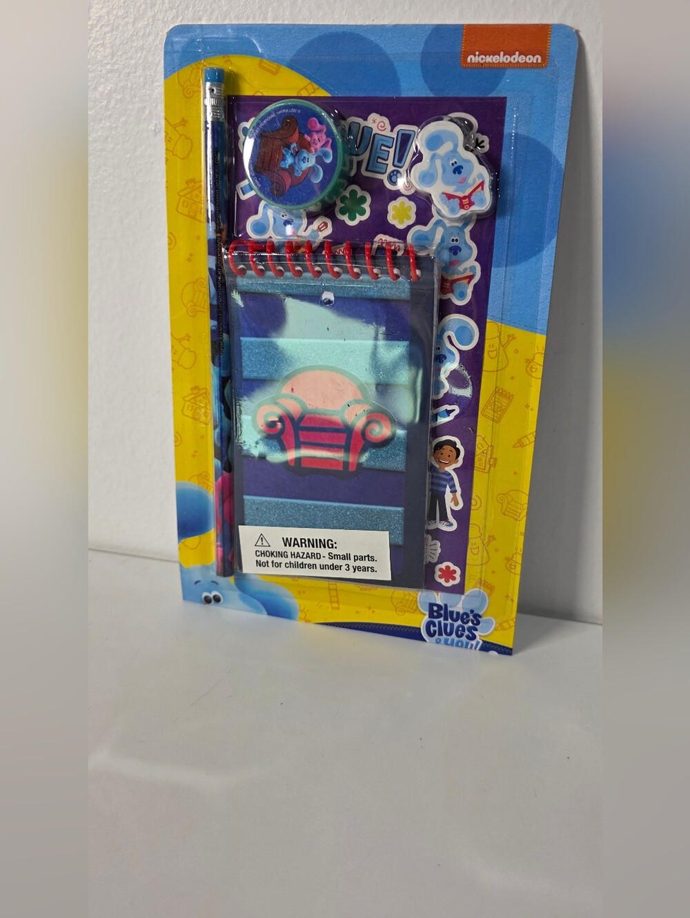 Blue's Clues Notepad & Pencil Set New